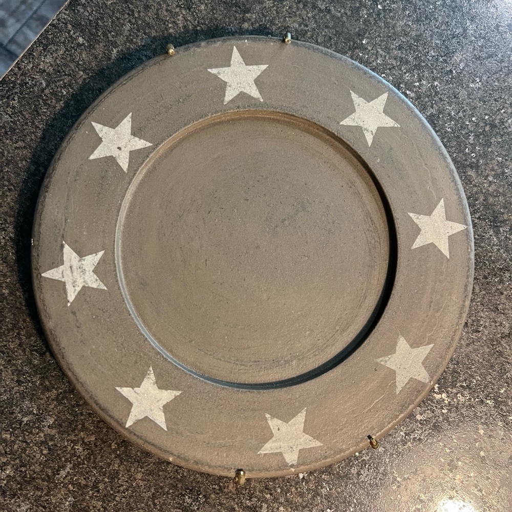 Primitive style decorative wall plate